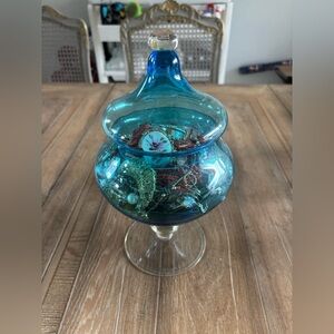 ✨Elegant Glass Apothecary Jar with Mystery Jewelry✨